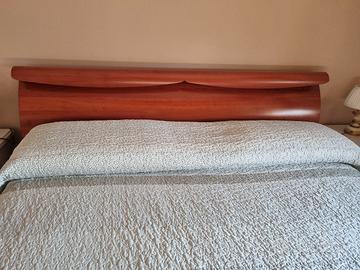 Letto in CILIEGIO contenitore e materasso