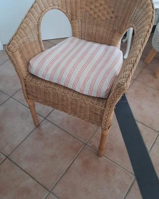 Poltrone in rattan
