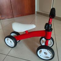 Bici bimbo velocipide rosso
