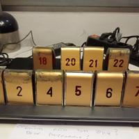 set 10 pz segnalino numero tavolo in plexiglass