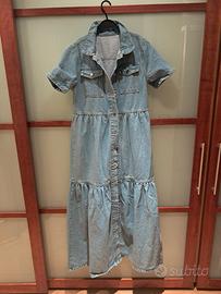 vestito di jeans da donna estivo con bottoni