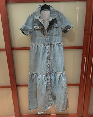 vestito di jeans da donna estivo con bottoni