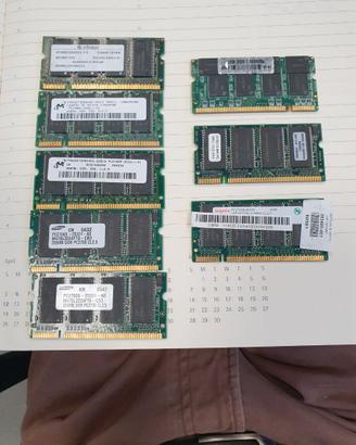 Ram sodimm ddr1 vari tagli