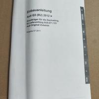 Barre portatutto originali Audi Q3 (2012). 