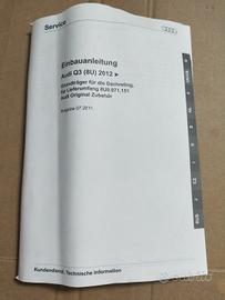 Barre portatutto originali Audi Q3 (2012). 