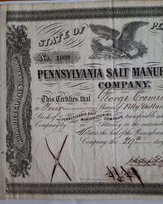 PENNSYLVANIA SALT MANUFACTURING-1877!!!