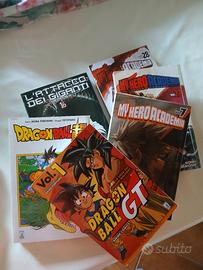 fumetti  mi hero e dragon ball