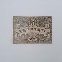 Cartamoneta 5 lire