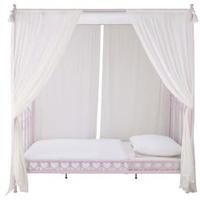 Letto a baldacchino rosa