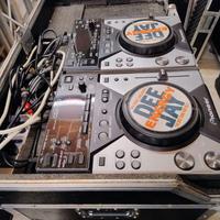 COPPIA CDJ 400 + FLYCASE PIONEER PRO DJ