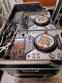 COPPIA CDJ 400 + FLYCASE PIONEER PRO DJ