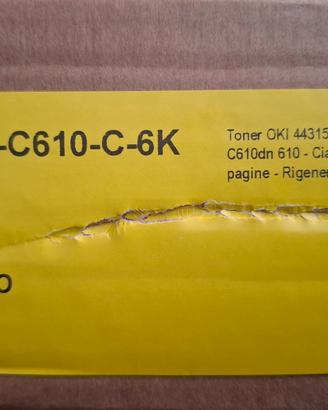 Toner OKI 44315307 ciano per C610 C610N C610dn 610