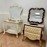 mobile bagno lavabo intagliato