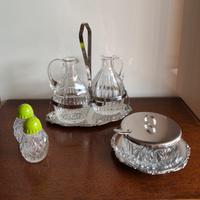 Set oliera sale pepe e formaggiera vintage