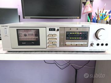 Piastra deck a cassette stereo vintage Toshiba