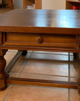 Tavolino siggiorno legno massello vintage