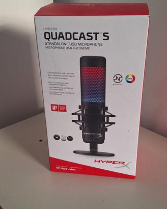 MICROFONO USB HYPERX QUADCAST S RGB