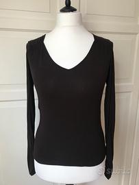 Maglia marrone elasticizzata taglia M