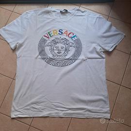 T-shirt bianca Versace