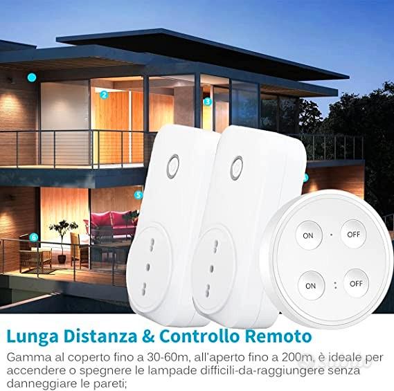 Prese con Telecomando a Distanza per Elettrodomestici Domotica Low Cost