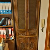  Libreria in legno massello stile rinascimentale