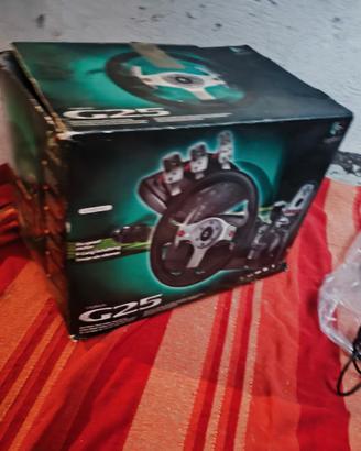 Gioco Logitech g25 + accessori. g25