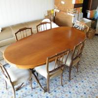 Tavolo ovale stile classico 6 sedie