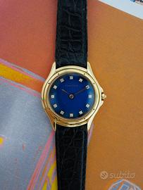 Cartier Cougar cassa oro 18 kt quad blu lapis diam