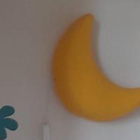 lampada a muro luna gialla