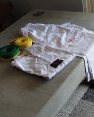 Tuta per Taekwondo ; pantalone/giacca/cinture