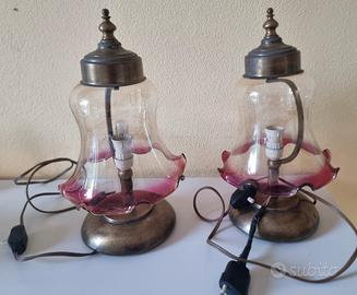 Coppia di lampade da tavolo vintage