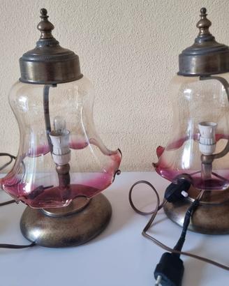 Coppia di lampade da tavolo vintage