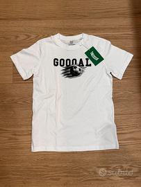 T-shirt bambino higgins bianca nuova 146/152