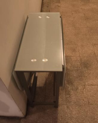 Tavolo in vetro pieghevole buono stato 