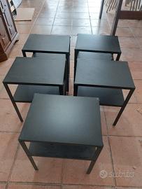 5 comodini ikea in metallo