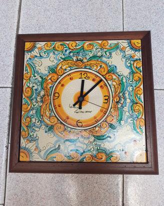 Orologio in ceramica di Caltagirone