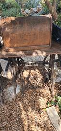 2 cchine da cucire antica originae Singer a pedale