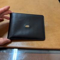 Portafoglio S.T. Dupont originale in pelle nera