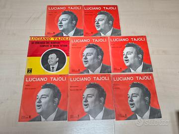 8 dischi vinile 45 giri luciano tajoli