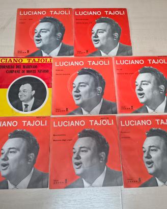 8 dischi vinile 45 giri luciano tajoli