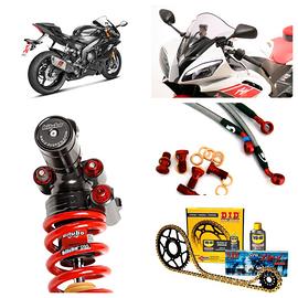 Yamaha R6 scarico pedane centralina plexi frizione