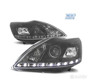 FARI FORD FOCUS 08-11 LUCE DIURNA SFONDO NERO