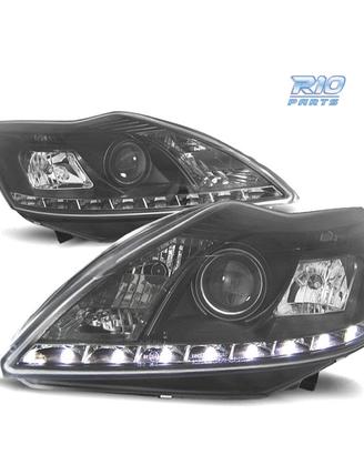 FARI FORD FOCUS 08-11 LUCE DIURNA SFONDO NERO