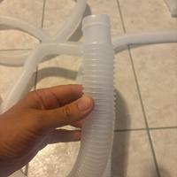 Tubo piscina 32mm lungo 3,2m  nuovo fascette tappi