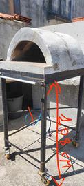 Forno a gas in pietra 1 pizza ( Autocostruito )