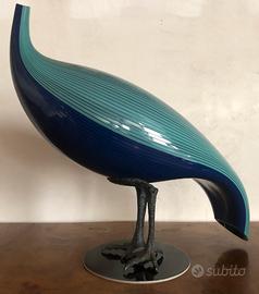 Mario Ticcò pavone vetro di murano VEART