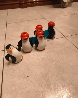 Lotto Personaggi Pinguini di Madagascar Kinder
