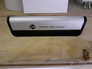 spazzola pulisci dischi in vinile carbon fiber