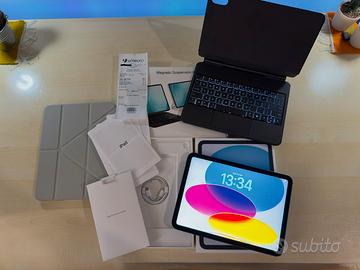 iPad A16 128gb + Magic Keyboard + Custodia