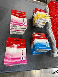 Cartucce Originali Canon CLI-8: 18xBK 6xY 3xC 7xM